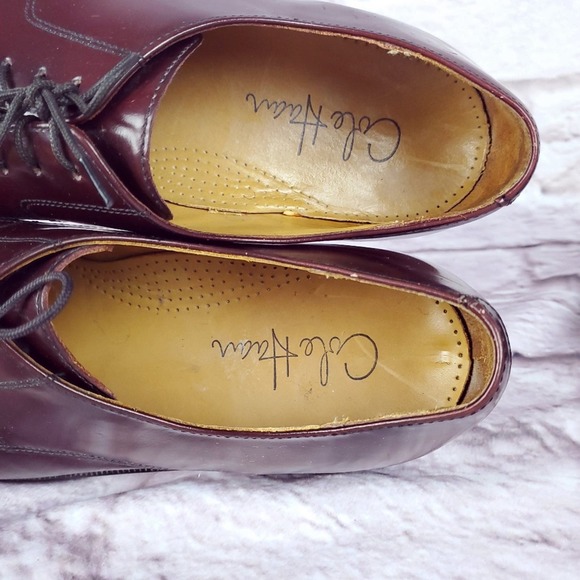 Cole Haan Caldwell burgundy shoes cap toe oxfords men\'s size 10 main image 8